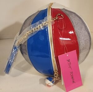 Betsey Johnson Red White And Blue Beach Ball Purse